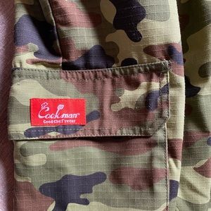 Camo elastic tapered Cookmans pants - Men’s medium